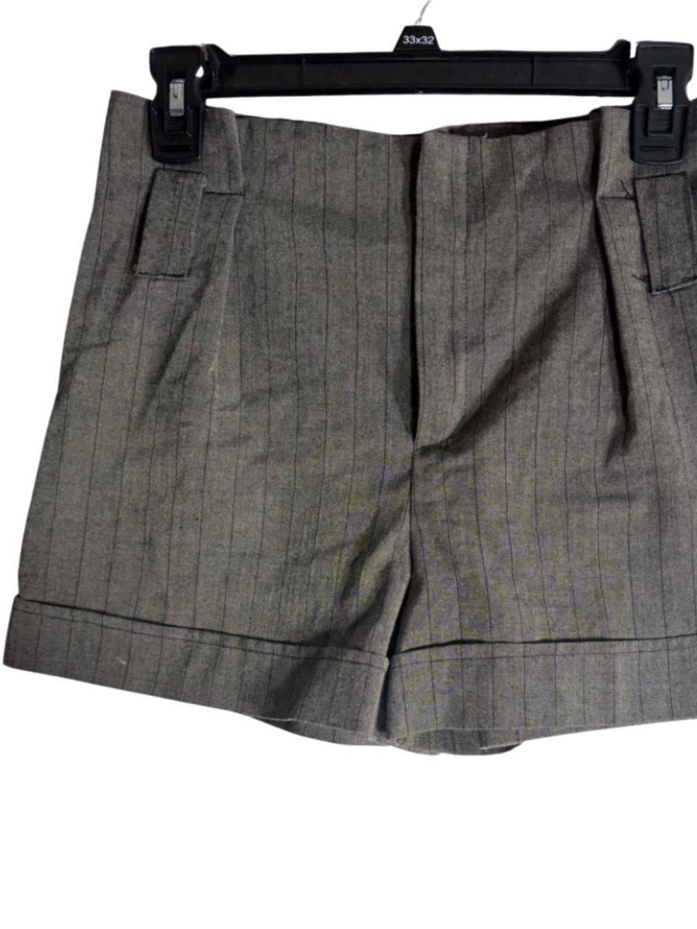Sensational striped office Shorts in Gray Like New